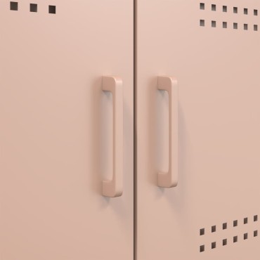 vidaXL Ντουλάπι Ροζ 100,5x39x79cm από Χάλυβα 1 τεμ.