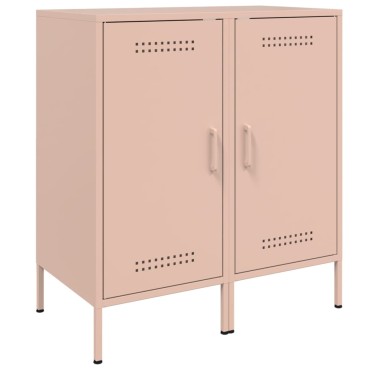 vidaXL Ντουλάπια 2 τεμ. Ροζ 36x39x79cm από Χάλυβα