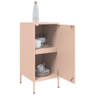 vidaXL Ντουλάπια 2 τεμ. Ροζ 36x39x79cm από Χάλυβα