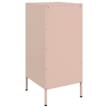 vidaXL Ντουλάπια 2 τεμ. Ροζ 36x39x79cm από Χάλυβα