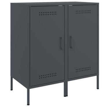 vidaXL Ντουλάπια 2 τεμ. Ανθρακί 36x39x79cm από Χάλυβα