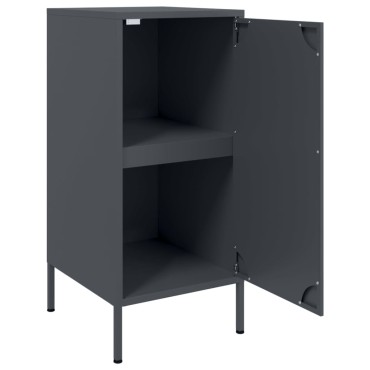 vidaXL Ντουλάπια 2 τεμ. Ανθρακί 36x39x79cm από Χάλυβα