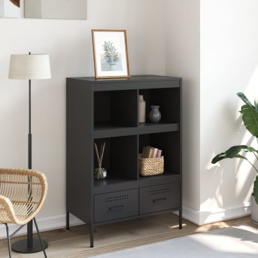vidaXL Ντουλάπι Μαύρο 68x39x101,5cm από Χάλυβα 1 τεμ.