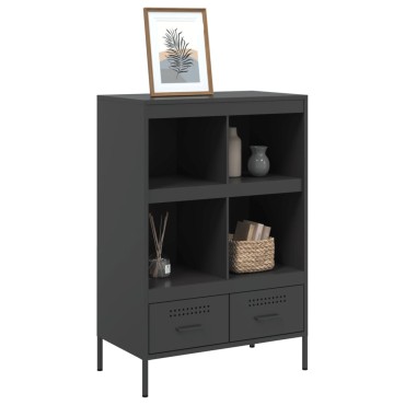 vidaXL Ντουλάπι Μαύρο 68x39x101,5cm από Χάλυβα 1 τεμ.