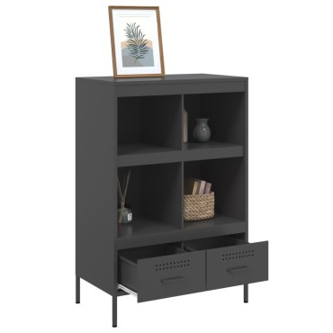 vidaXL Ντουλάπι Μαύρο 68x39x101,5cm από Χάλυβα 1 τεμ.