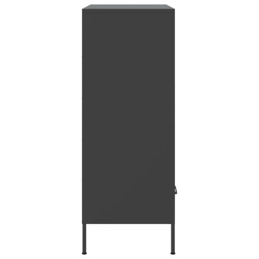 vidaXL Ντουλάπι Μαύρο 68x39x101,5cm από Χάλυβα 1 τεμ.
