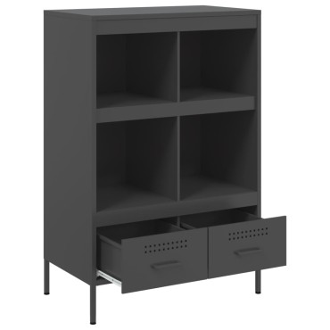 vidaXL Ντουλάπι Μαύρο 68x39x101,5cm από Χάλυβα 1 τεμ.