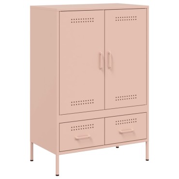 vidaXL Ντουλάπι Ροζ 68x39x101,5cm από Χάλυβα 1 τεμ.