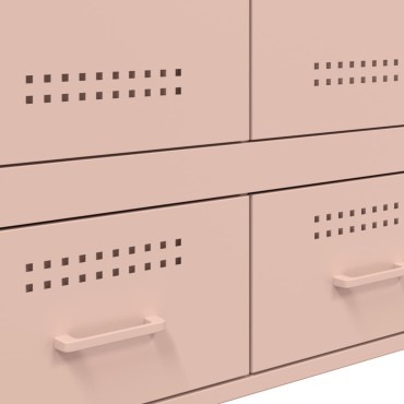 vidaXL Ντουλάπι Ροζ 68x39x101,5cm από Χάλυβα 1 τεμ.
