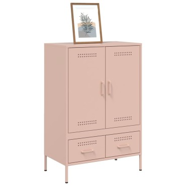 vidaXL Ντουλάπι Ροζ 68x39x101,5cm από Χάλυβα 1 τεμ.