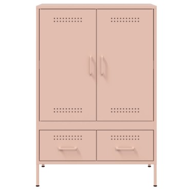 vidaXL Ντουλάπι Ροζ 68x39x101,5cm από Χάλυβα 1 τεμ.