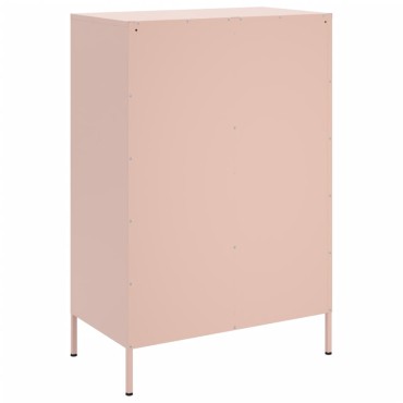 vidaXL Ντουλάπι Ροζ 68x39x101,5cm από Χάλυβα 1 τεμ.