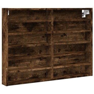 vidaXL Βιτρίνα Καπνιστή Δρυς 80x8,5x58cm από Επεξεργασμένο Ξύλο