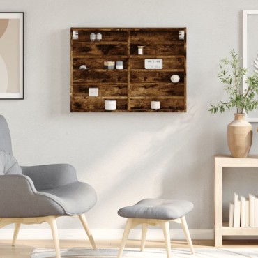 vidaXL Βιτρίνα Καπνιστή Δρυς 80x8,5x58cm από Επεξεργασμένο Ξύλο