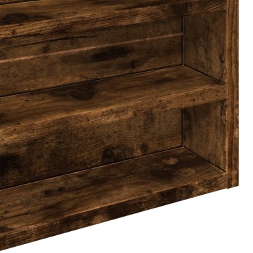 vidaXL Βιτρίνα Καπνιστή Δρυς 80x8,5x58cm από Επεξεργασμένο Ξύλο