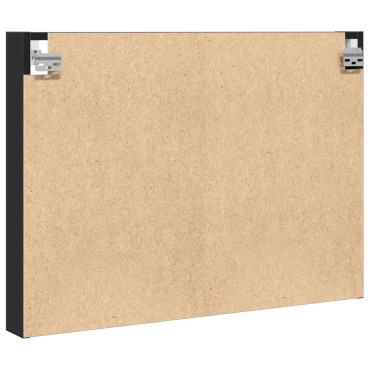 vidaXL Ραφιέρα Μαύρη 80x8,5x58cm από Επεξεργασμένο Ξύλο 1 τεμ.