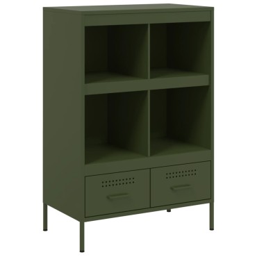 vidaXL Ντουλάπι Πράσινο Λαδί 68x39x101,5cm από Ατσάλι 1 τεμ.