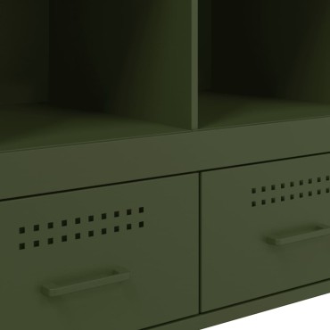 vidaXL Ντουλάπι Πράσινο Λαδί 68x39x101,5cm από Ατσάλι 1 τεμ.