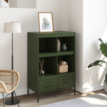 vidaXL Ντουλάπι Πράσινο Λαδί 68x39x101,5cm από Ατσάλι 1 τεμ.