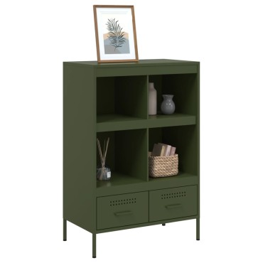 vidaXL Ντουλάπι Πράσινο Λαδί 68x39x101,5cm από Ατσάλι 1 τεμ.