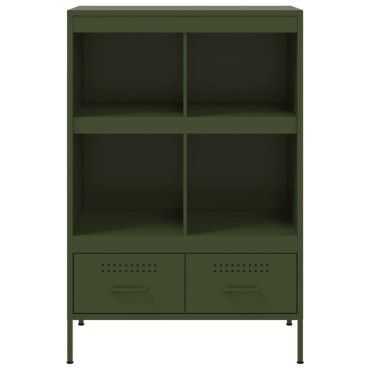 vidaXL Ντουλάπι Πράσινο Λαδί 68x39x101,5cm από Ατσάλι 1 τεμ.