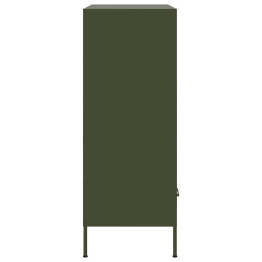 vidaXL Ντουλάπι Πράσινο Λαδί 68x39x101,5cm από Ατσάλι 1 τεμ.
