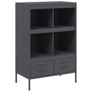 vidaXL Ντουλάπι Ανθρακί 68x39x101,5cm από Χάλυβα 1 τεμ.