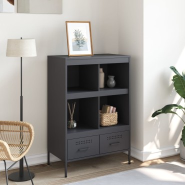 vidaXL Ντουλάπι Ανθρακί 68x39x101,5cm από Χάλυβα 1 τεμ.
