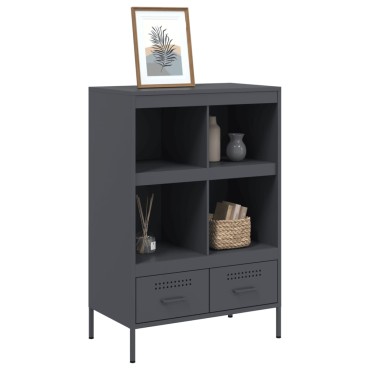 vidaXL Ντουλάπι Ανθρακί 68x39x101,5cm από Χάλυβα 1 τεμ.