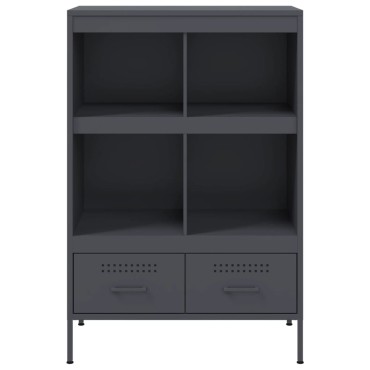 vidaXL Ντουλάπι Ανθρακί 68x39x101,5cm από Χάλυβα 1 τεμ.