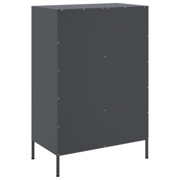 vidaXL Ντουλάπι Ανθρακί 68x39x101,5cm από Χάλυβα 1 τεμ.