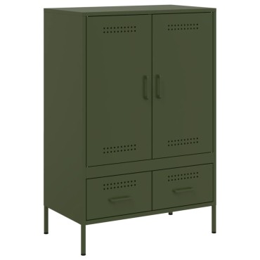 vidaXL Ντουλάπι Πράσινο Λαδί 68x39x101,5cm από Ατσάλι 1 τεμ.
