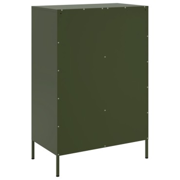 vidaXL Ντουλάπι Πράσινο Λαδί 68x39x101,5cm από Ατσάλι 1 τεμ.