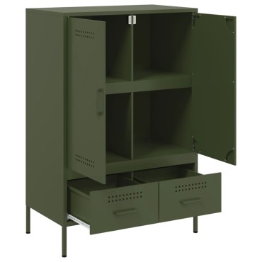 vidaXL Ντουλάπι Πράσινο Λαδί 68x39x101,5cm από Ατσάλι 1 τεμ.