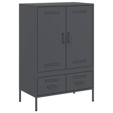 vidaXL Ντουλάπι Ανθρακί 68x39x101,5cm από Χάλυβα 1 τεμ.