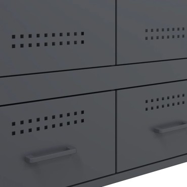 vidaXL Ντουλάπι Ανθρακί 68x39x101,5cm από Χάλυβα 1 τεμ.