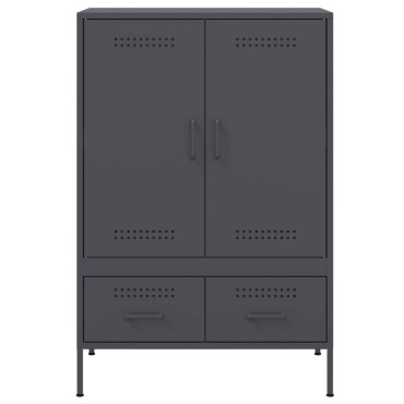 vidaXL Ντουλάπι Ανθρακί 68x39x101,5cm από Χάλυβα 1 τεμ.