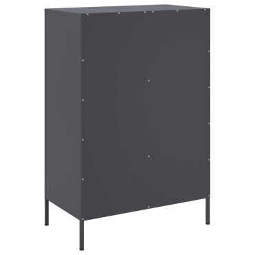 vidaXL Ντουλάπι Ανθρακί 68x39x101,5cm από Χάλυβα 1 τεμ.