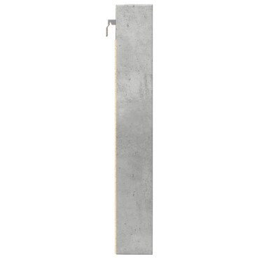 vidaXL Βιτρίνα Γκρι Σκυροδέματος 80x8,5x58cm από Επεξεργασμένο Ξύλο