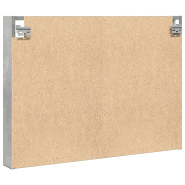 vidaXL Βιτρίνα Γκρι Σκυροδέματος 80x8,5x58cm από Επεξεργασμένο Ξύλο