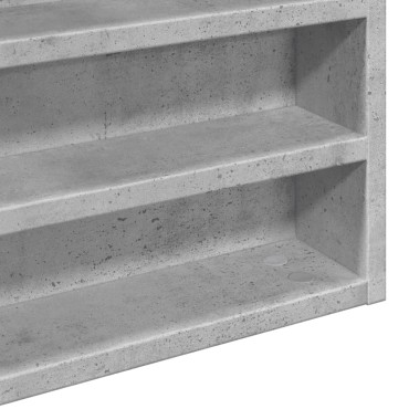 vidaXL Βιτρίνα Γκρι Σκυροδέματος 80x8,5x58cm από Επεξεργασμένο Ξύλο