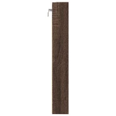 vidaXL Βιτρίνα Καφέ Δρυς 80x8,5x58cm από Επεξεργασμένο Ξύλο