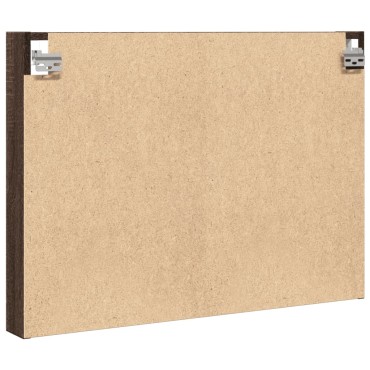 vidaXL Βιτρίνα Καφέ Δρυς 80x8,5x58cm από Επεξεργασμένο Ξύλο