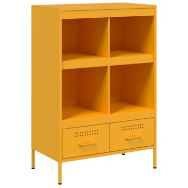 vidaXL Ντουλάπι Μουσταρδί 68x39x101,5cm από Ατσάλι 1 τεμ.