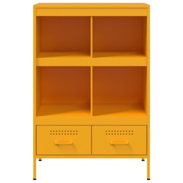 vidaXL Ντουλάπι Μουσταρδί 68x39x101,5cm από Ατσάλι 1 τεμ.