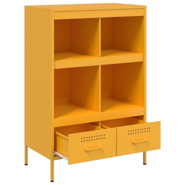 vidaXL Ντουλάπι Μουσταρδί 68x39x101,5cm από Ατσάλι 1 τεμ.