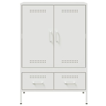 vidaXL Ντουλάπι Λευκό 68x39x101,5cm από Χάλυβα 1 τεμ.