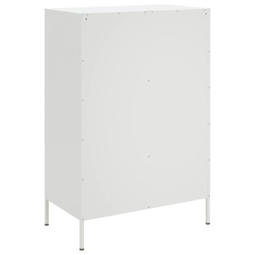 vidaXL Ντουλάπι Λευκό 68x39x101,5cm από Χάλυβα 1 τεμ.