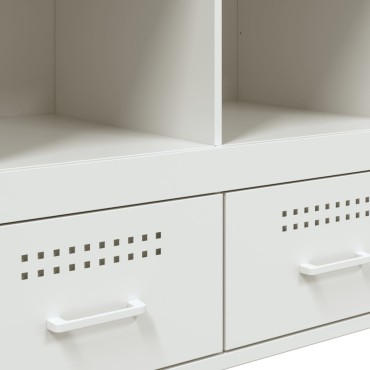 vidaXL Ντουλάπι Λευκό 68x39x101,5cm από Χάλυβα 1 τεμ.