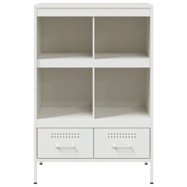 vidaXL Ντουλάπι Λευκό 68x39x101,5cm από Χάλυβα 1 τεμ.